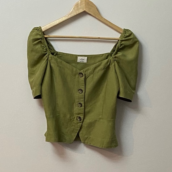 Wilfred Janine GREEN Peplum Top - Picture 4 of 7